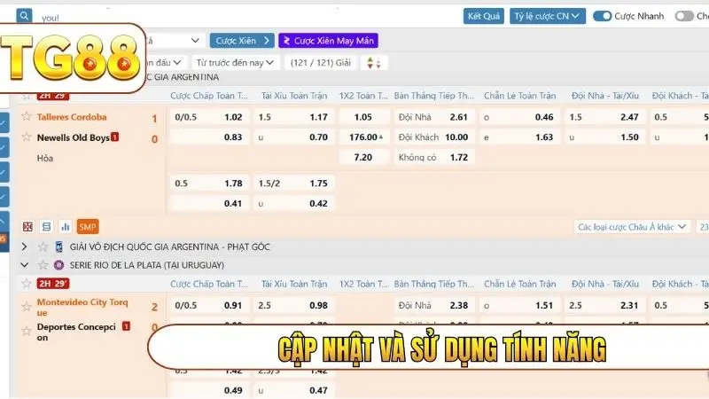 Cập nhật và sử dụng tính năng