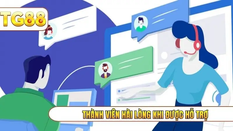 Thành viên hài lòng khi được hỗ trợ