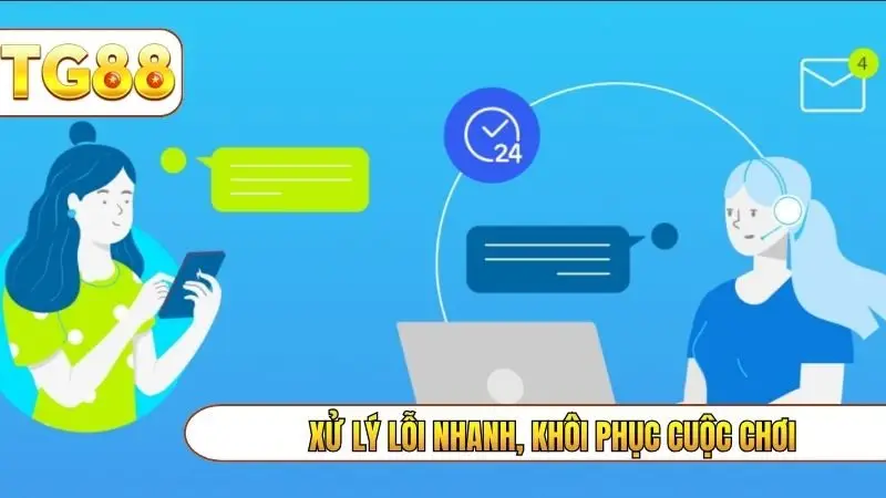 Xử lý lỗi nhanh, khôi phục cuộc chơi